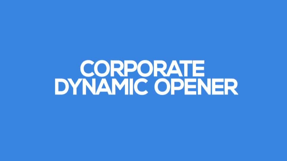 Corporate Dynamic Opener - Download Videohive 18702230