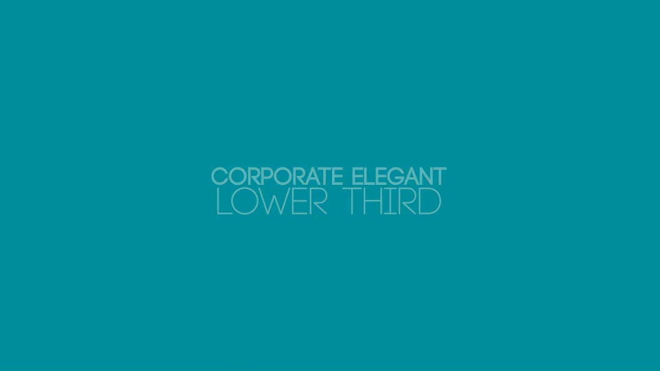 Corporate Elegant Lower Third Videohive 9641200 After Effects Image 2