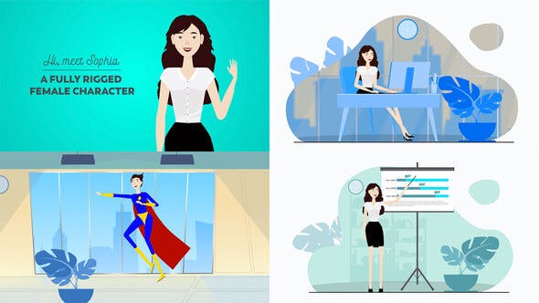 Corporate Female Character Toolkit Vol.1 - 28452131 Videohive Download