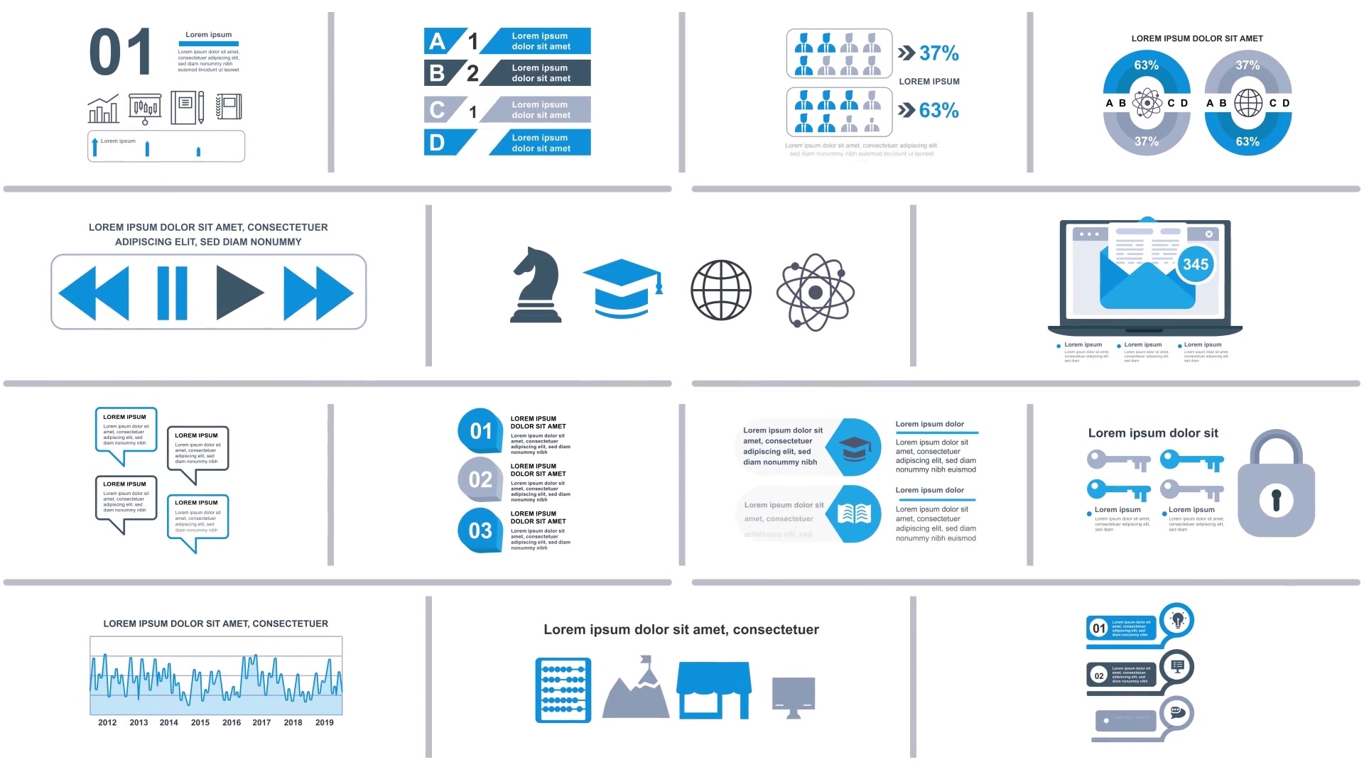 Corporate Infographics Vol.30 for Premiere Pro Videohive 27525971 Premiere Pro Image 6
