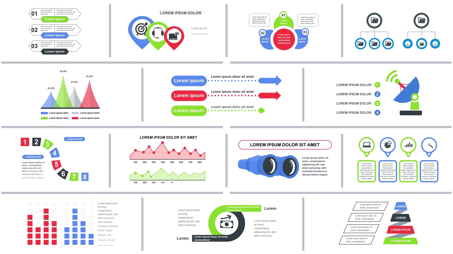 Corporate Infographics Vol.35 for Premiere Pro Videohive 27526012 Premiere Pro Image 6