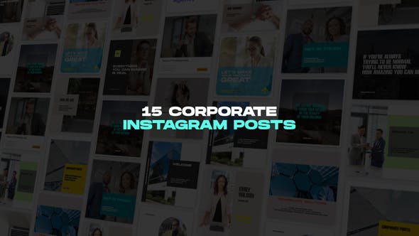 Corporate Instagram Posts - Videohive Download 39136838