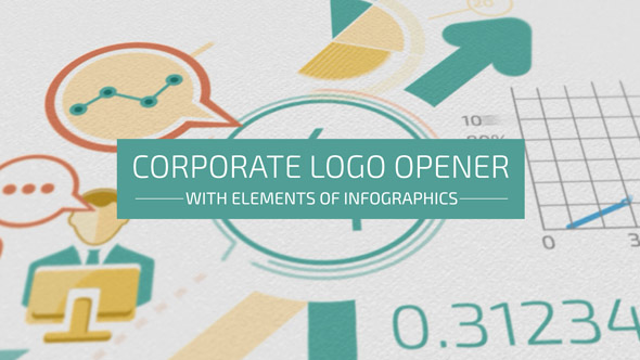 Corporate Logo Opener With Elements Of Infographics - Download Videohive 17208550