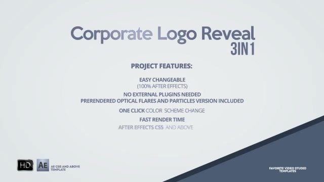 Corporate Logo Reveal 3 in 1 v2 Videohive 11843783 After Effects Image 12
