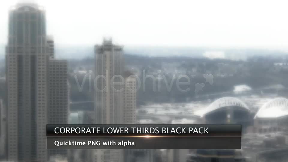 Corporate Lower Thirds Black Pack Videohive 145590 Motion Graphics Image 1