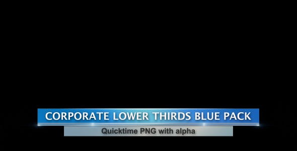 Corporate Lower Thirds Blue Pack - Download 108545 Videohive