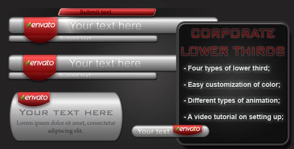 Corporate Lower Thirds - Download 1025636 Videohive