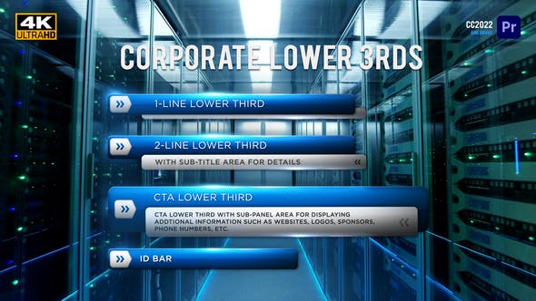 Corporate Lower Thirds | MOGRT for Premiere Pro - Download Videohive 35125839