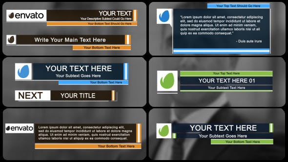 Corporate Lower Thirds - Videohive 12206547 Download