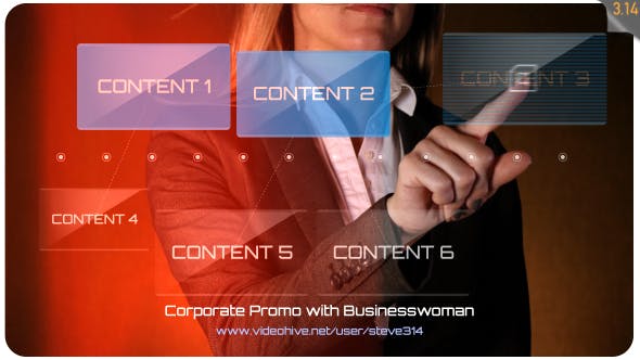 Corporate Promo with Businesswoman - Videohive Download 17092519