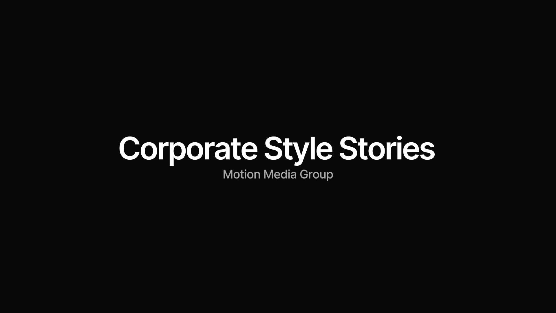 Corporate Style Stories Videohive 32590840 After Effects Image 1