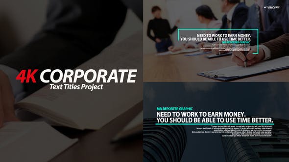 Corporate Text Titles - 23007882 Videohive Download