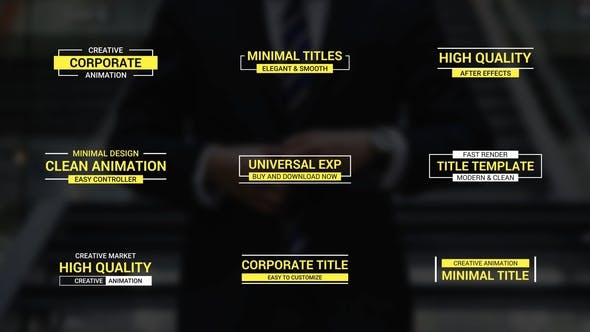 Corporate Titles - 39147337 Download Videohive