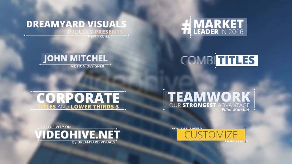 Corporate Titles and Lower Thirds 3 - Download Videohive 14866943