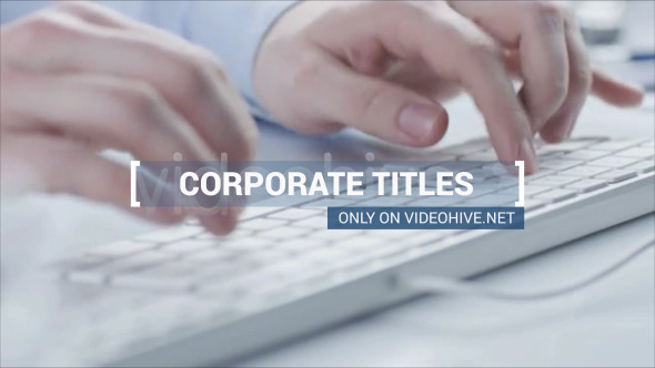 Corporate Titles and Lower Thirds - Download Videohive 10445102