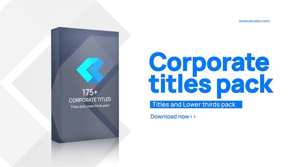 Corporate Titles and Lower thirds pack - Videohive 33244687 Download