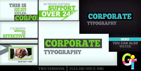 Corporate Typography - Videohive 2551573 Download