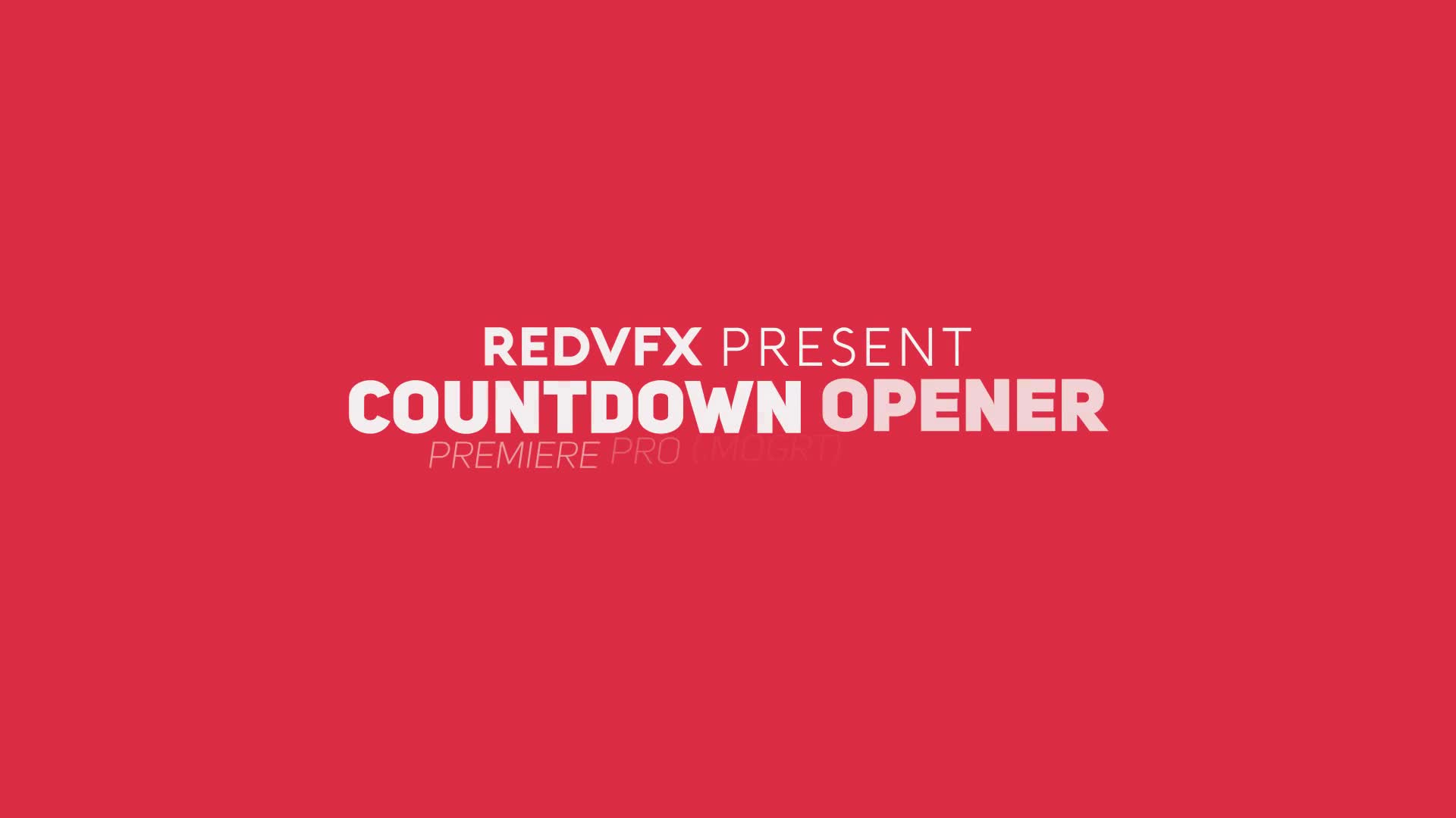 Countdown Opener for Premiere Pro Videohive 25344908 Premiere Pro Image 1