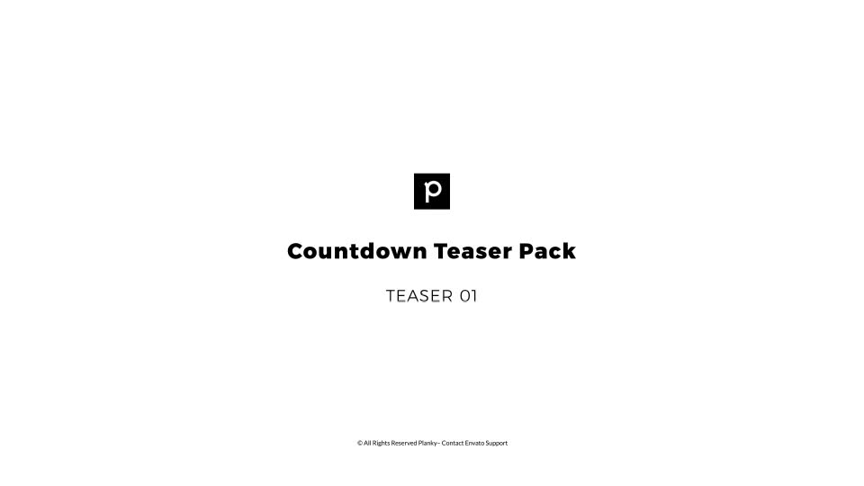 Countdown Teaser - Download Videohive 21037722