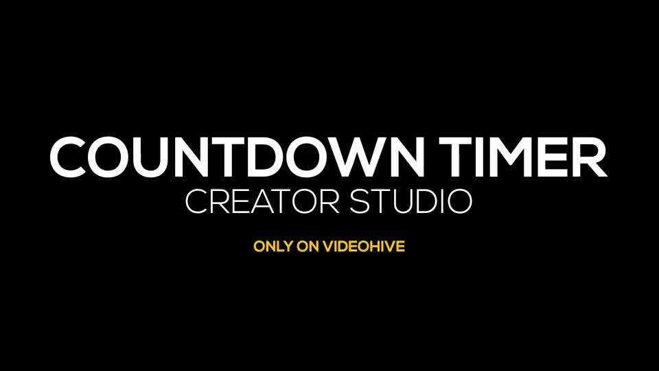 Countdown Timer Creator Studio Videohive 20117697 After Effects Image 1