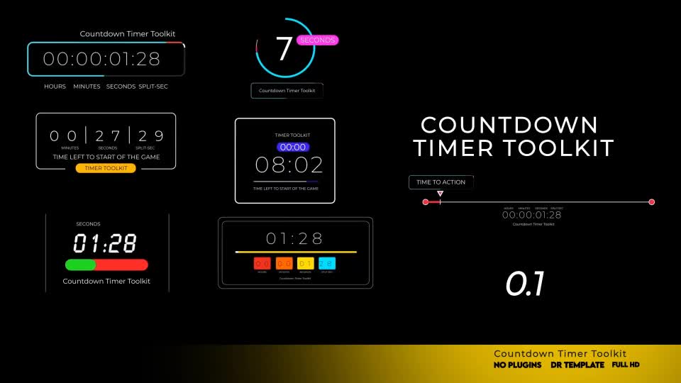 Countdown Timer Toolkit Videohive 33909494 DaVinci Resolve Image 1