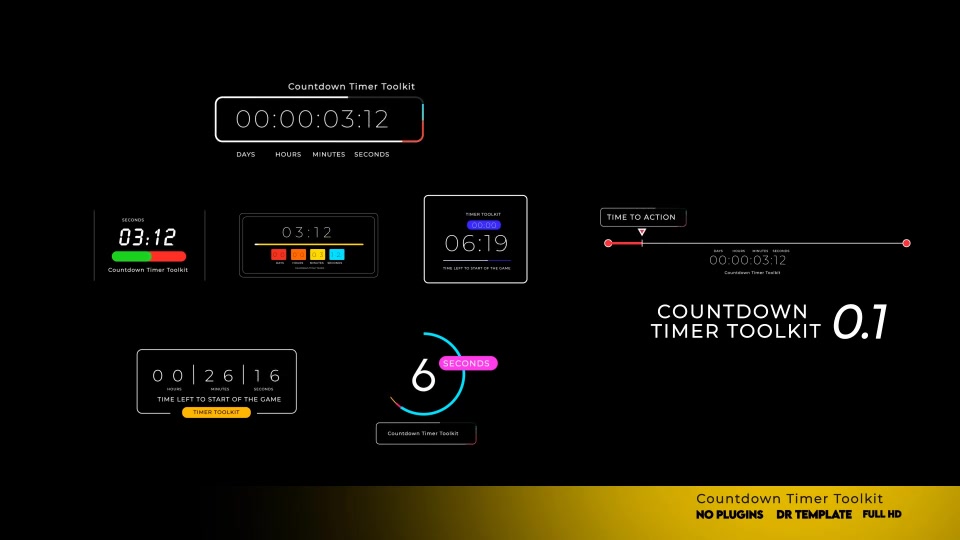 Countdown Timer Toolkit Videohive 33909494 DaVinci Resolve Image 12