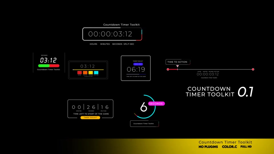 Countdown Timer Toolkit Videohive 33626594 After Effects Image 12