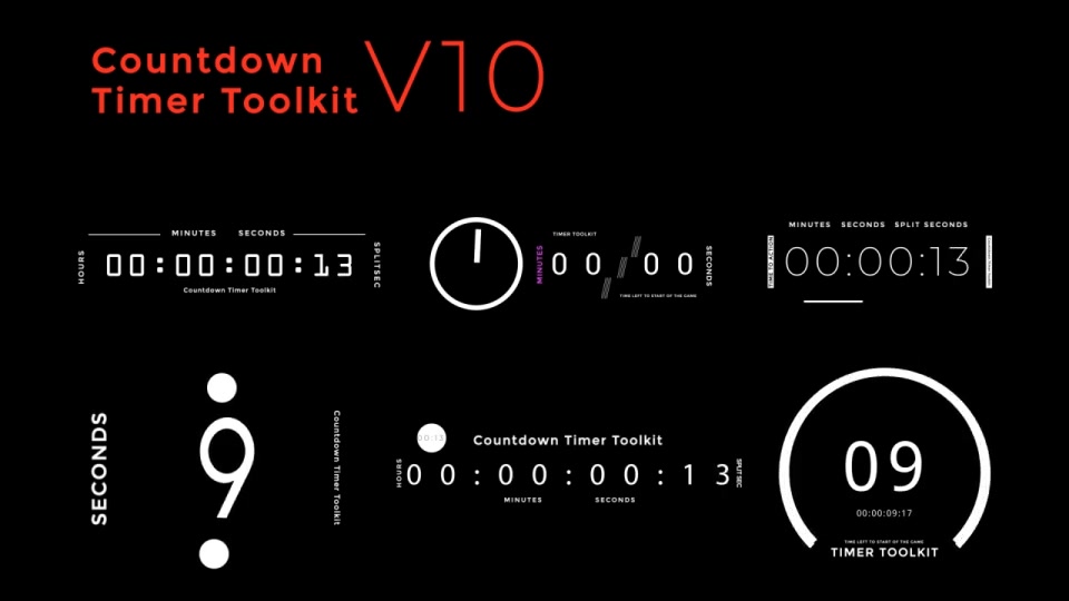 Countdown Timer Toolkit V10 Videohive 38106789 After Effects Image 10