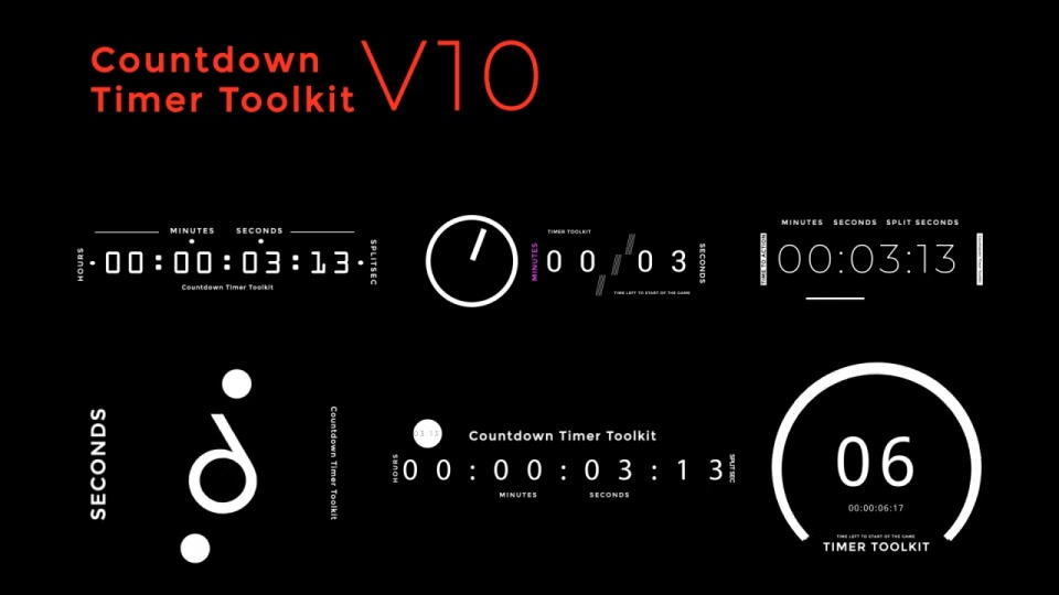 Countdown Timer Toolkit V10 Videohive 38106789 After Effects Image 11