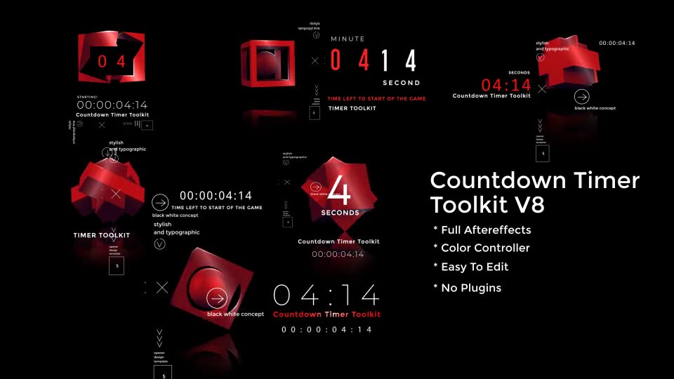 Countdown Timer Toolkit V8 Videohive 37457716 Premiere Pro Image 2