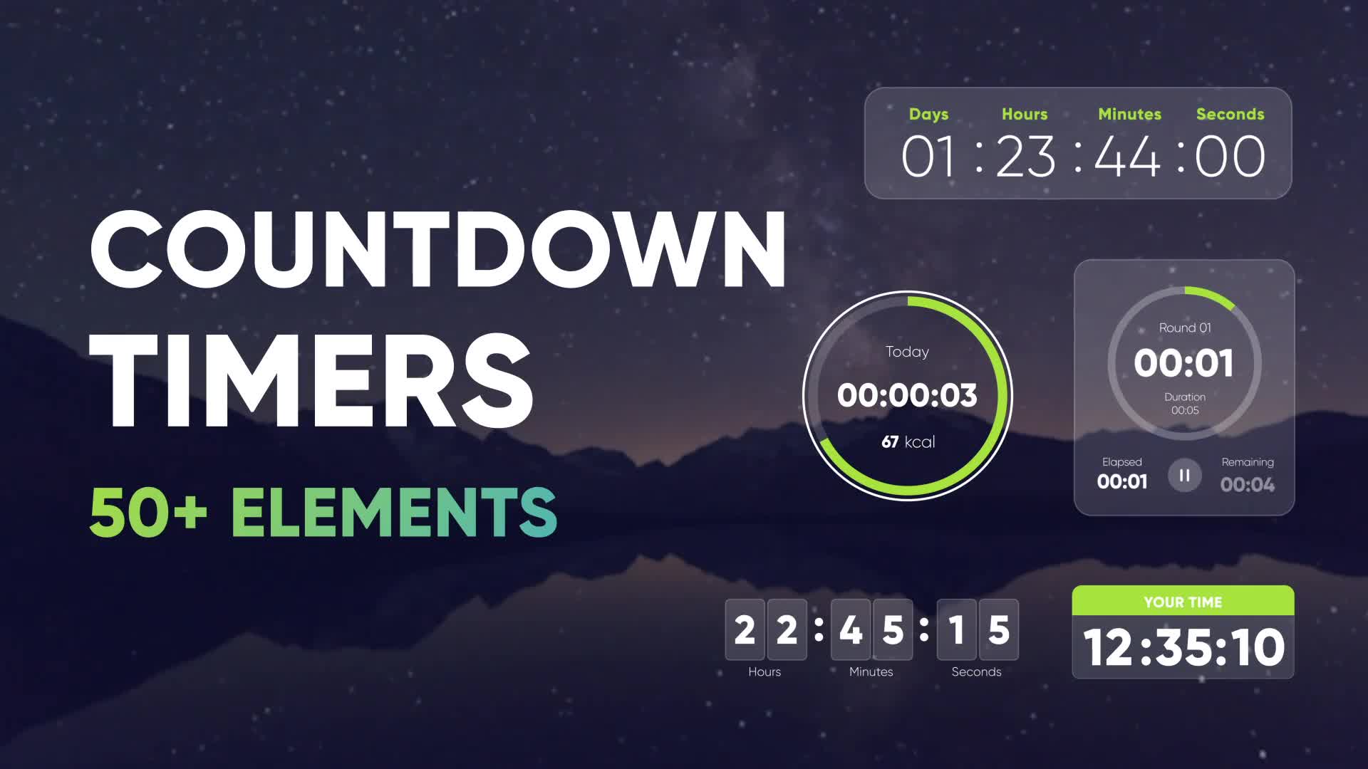 countdown timer after effects template free download