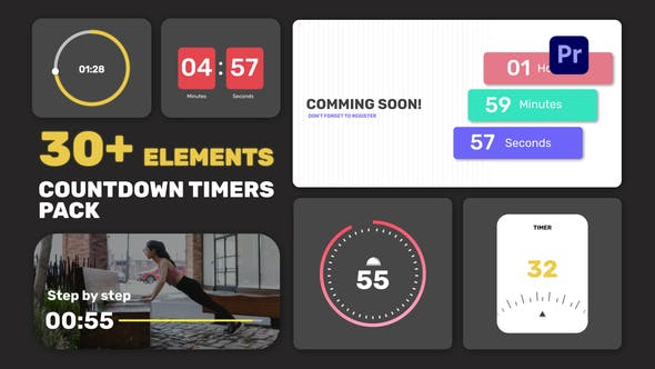 Countdown Timers Pack for Premiere Pro - Download Videohive 36768264
