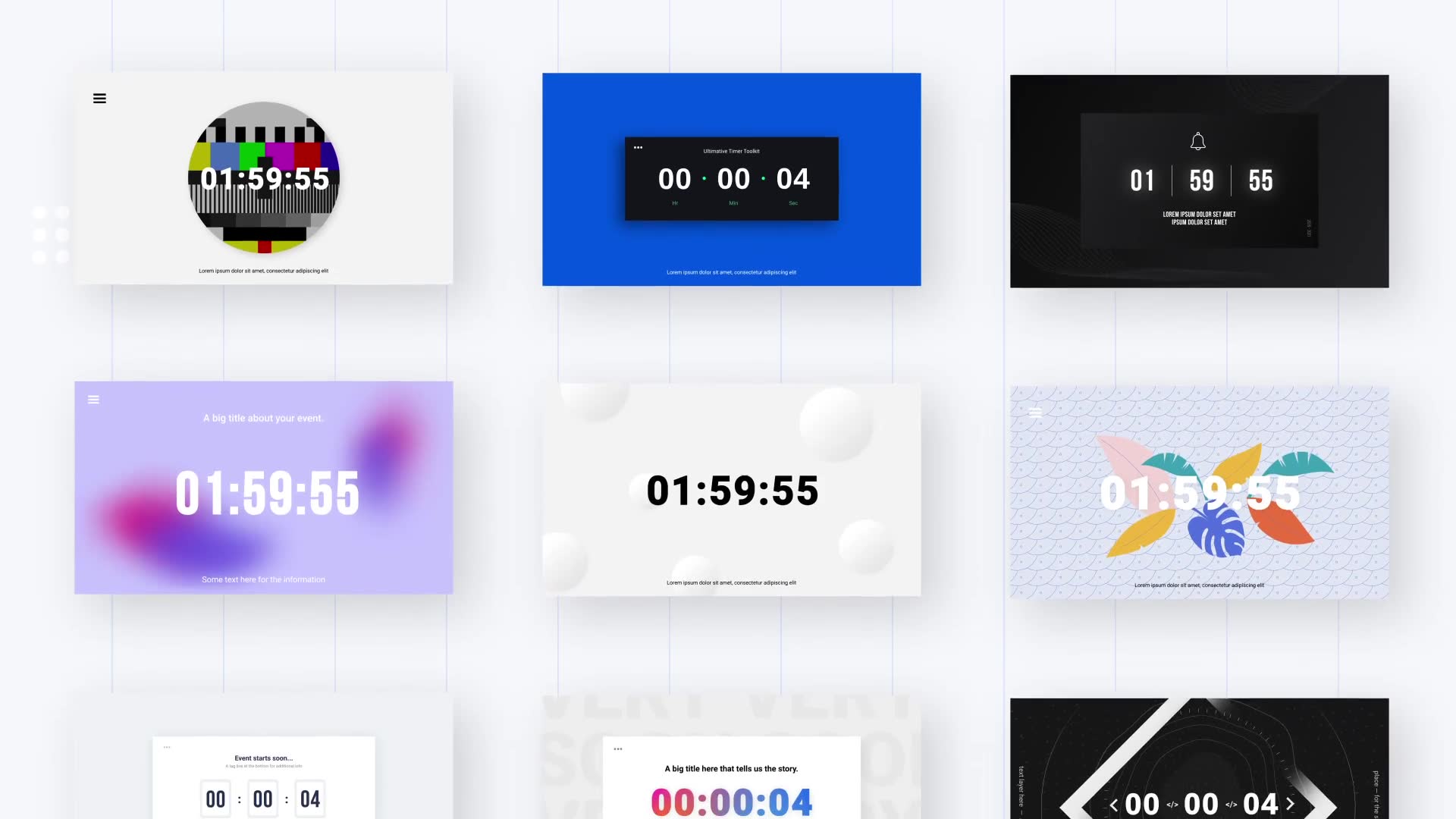 Countdowns & Timers Pack Videohive 33470499 After Effects Image 2