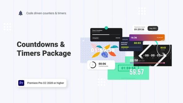 Countdowns & Timers Pack l MOGRT for Premiere Pro - Download 33696906 Videohive