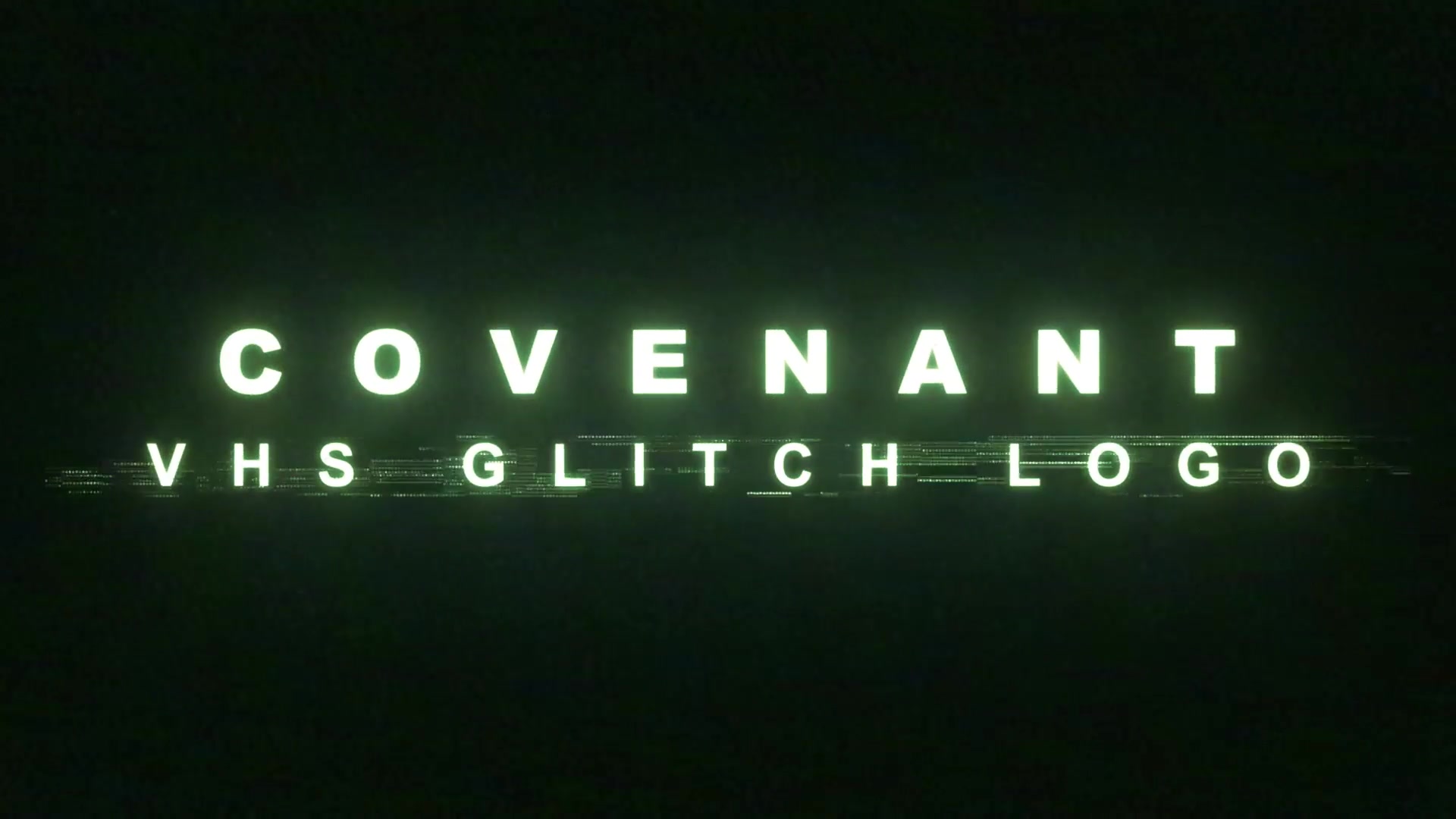 Covenant | 3 VHS Glitch Logo Videohive 24159066 After Effects Image 11