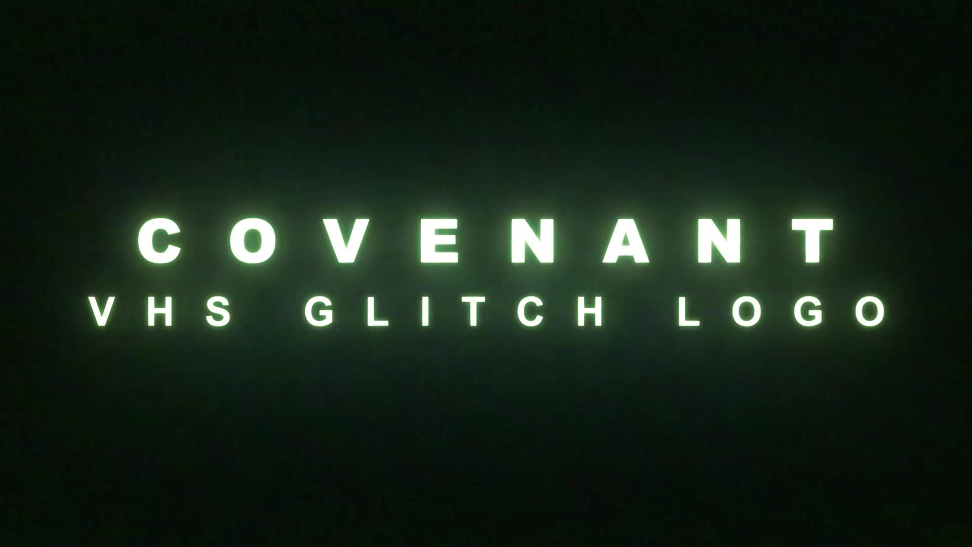 Covenant | 3 VHS Glitch Logo Videohive 24159066 After Effects Image 12