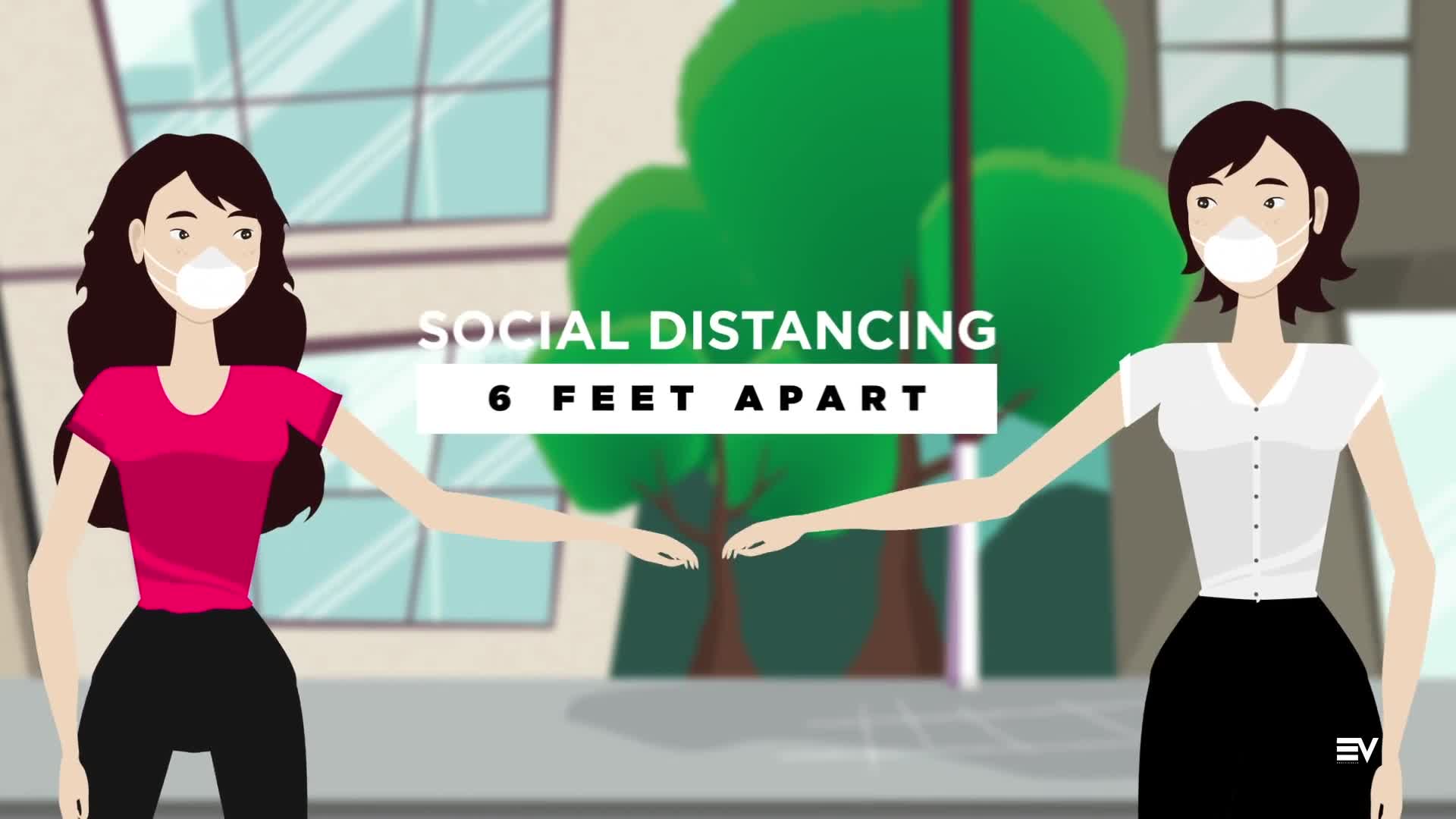 Covid 19 6 Feet Apart Videohive 31064689 After Effects Image 1