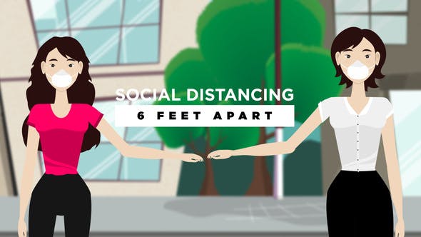 Covid 19 6 Feet Apart - Videohive 31064689 Download