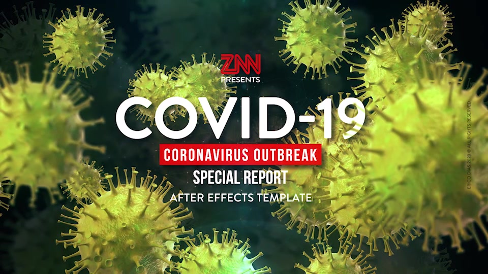 COVID 19 Coronavirus Report Open Logo Videohive 26080512 After Effects Image 5