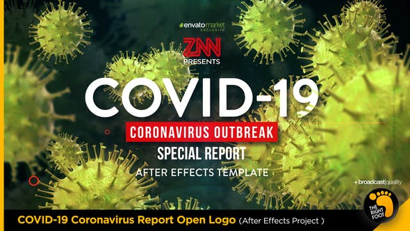 COVID 19 Coronavirus Report Open Logo - Download 26080512 Videohive