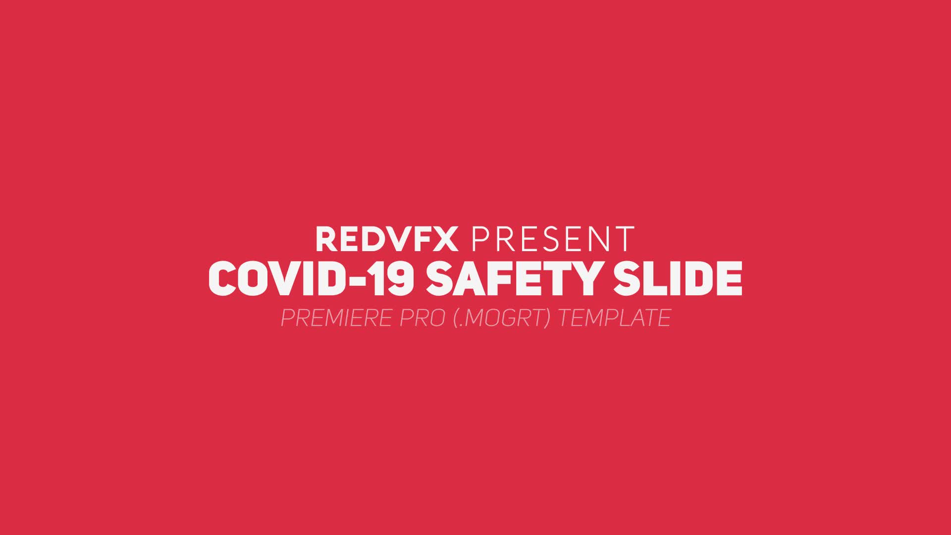 Covid 19 / Safety Slide for Premiere Pro Videohive 28193879 Premiere Pro Image 1