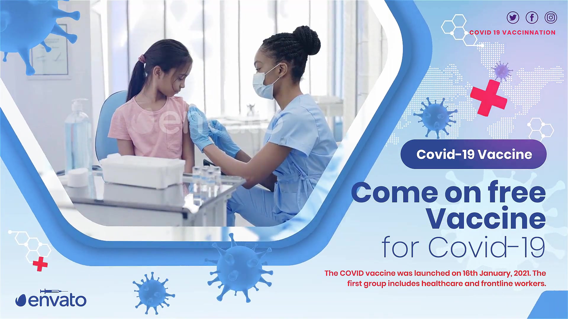 Covid 19 Vaccination Slideshow Videohive 31401522 After Effects Image 5
