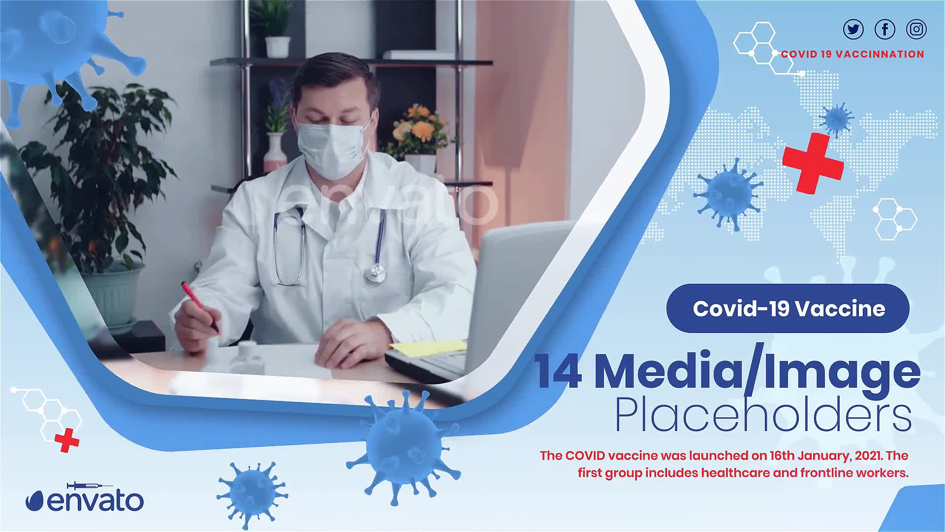 Covid 19 Vaccination Slideshow Videohive 31401522 After Effects Image 8