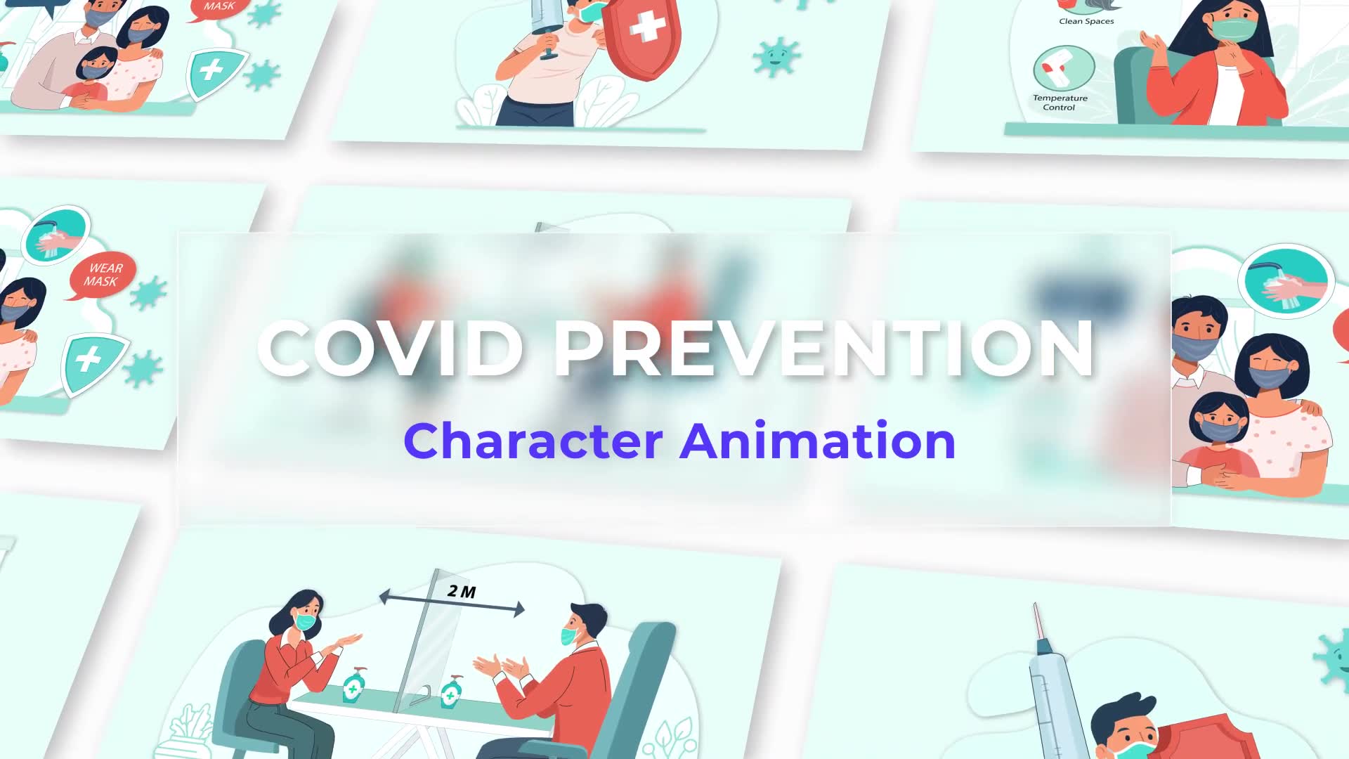 Covid Prevention Explainer And Animation Scene Pack Videohive 36858659 After Effects Image 2