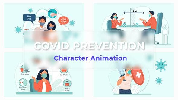 Covid Prevention Explainer And Animation Scene Pack - Download 36858659 Videohive