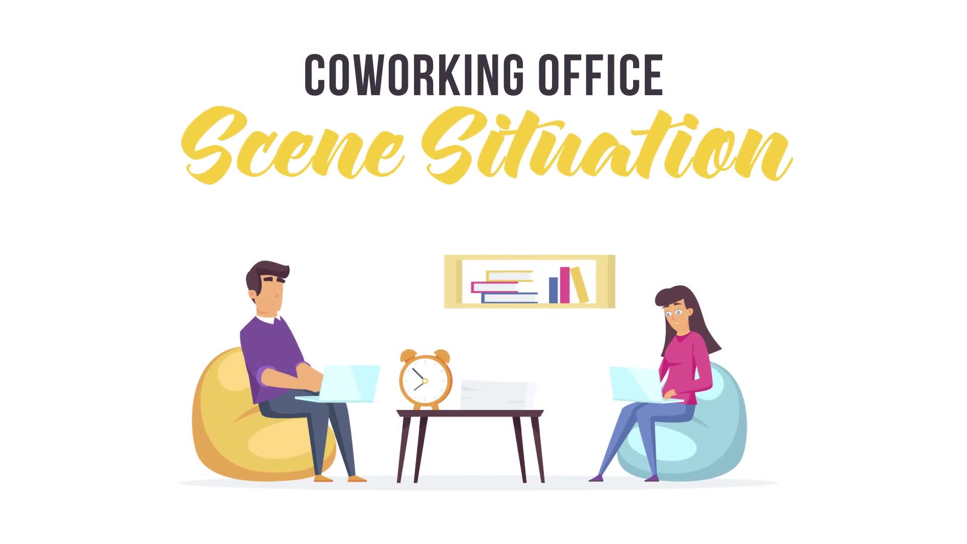 Coworking office Scene Situation Videohive 28479190 After Effects Image 1