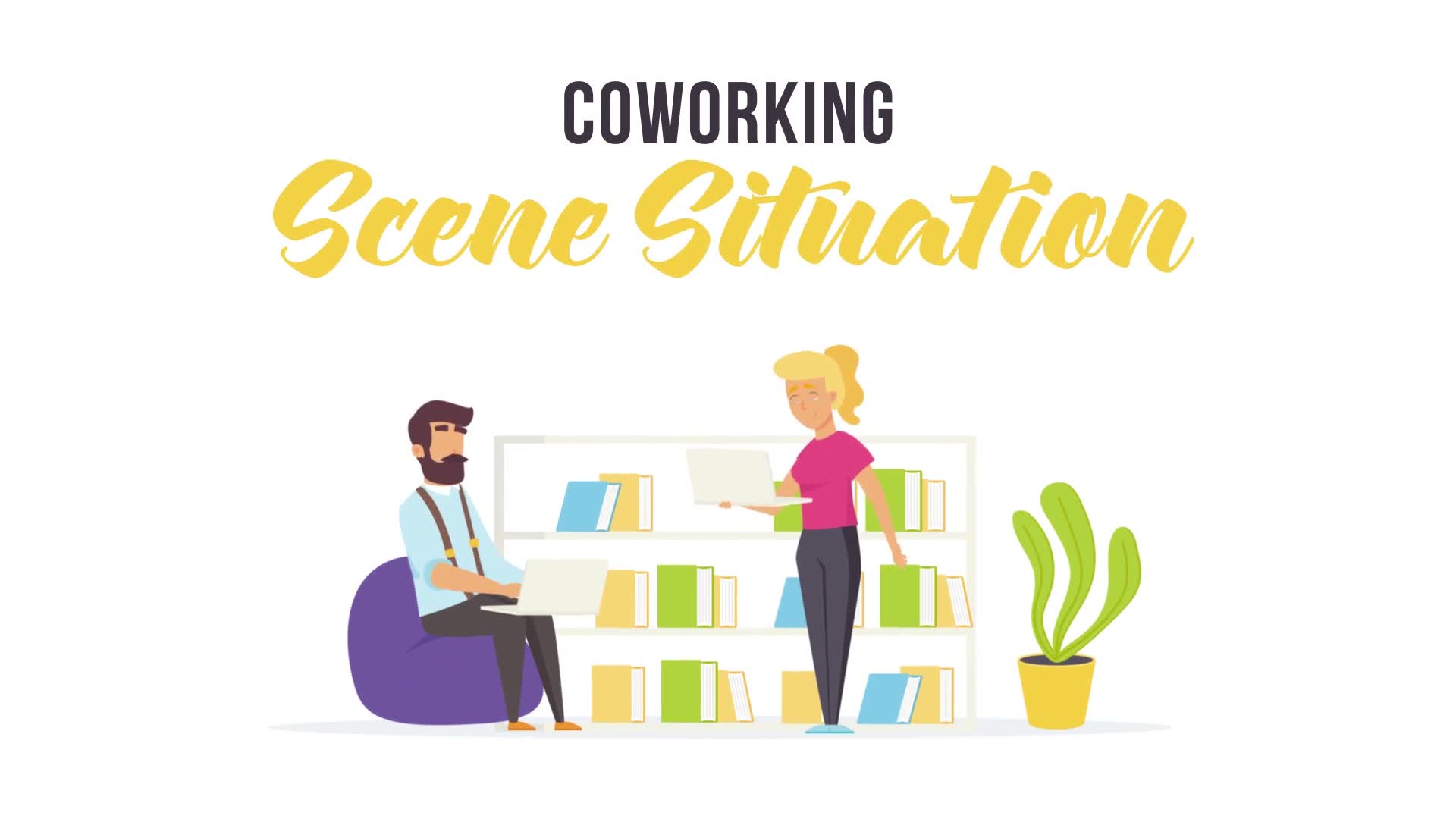 Coworking Scene Situation Videohive 28256147 After Effects Image 1