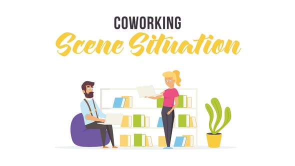 Coworking Scene Situation - Download 28256147 Videohive