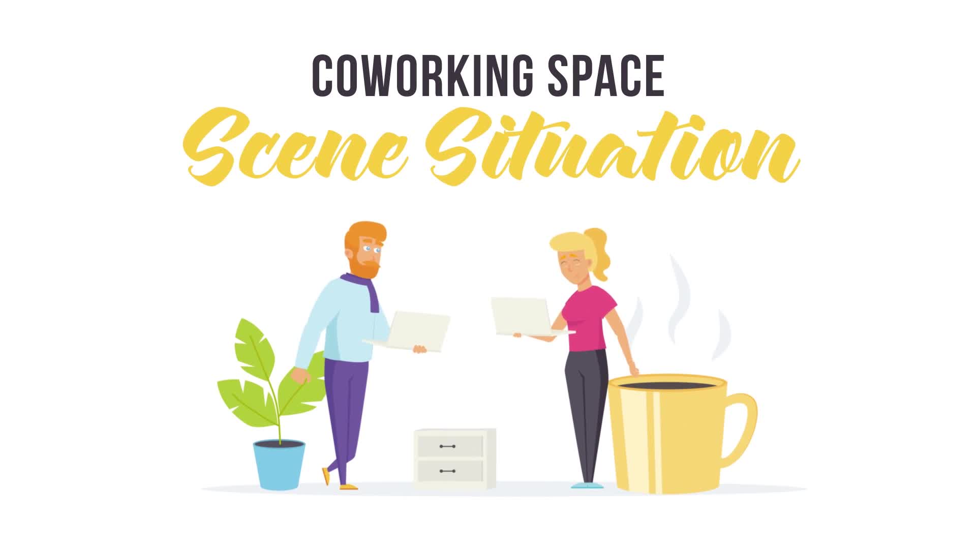 Coworking space Scene Situation Videohive 27608190 After Effects Image 1