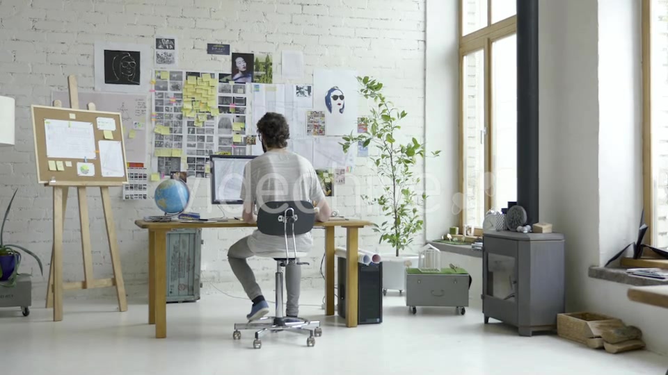 Cozy And Stylish Creative Agency Designer Office  Videohive 12926955 Stock Footage Image 6